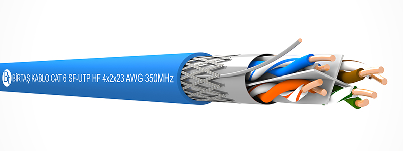 CAT6 SF/UTP HF (LSZH)   4x2x23 AWG 100 - 350 MHz LAN CABLE